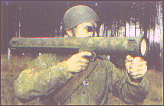 Figure 3-62. Russian RPO-A SHMEL, a shoulder fired thermobaric weapon.