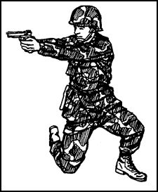 Figure 2-22. Traversing to the right, kneeling.