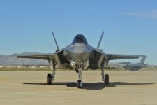 The F-35 Lightning II makes its first appearance March 10, 2014, at Luke Air Force Base
