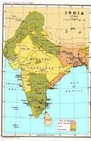 India History Map - 1765